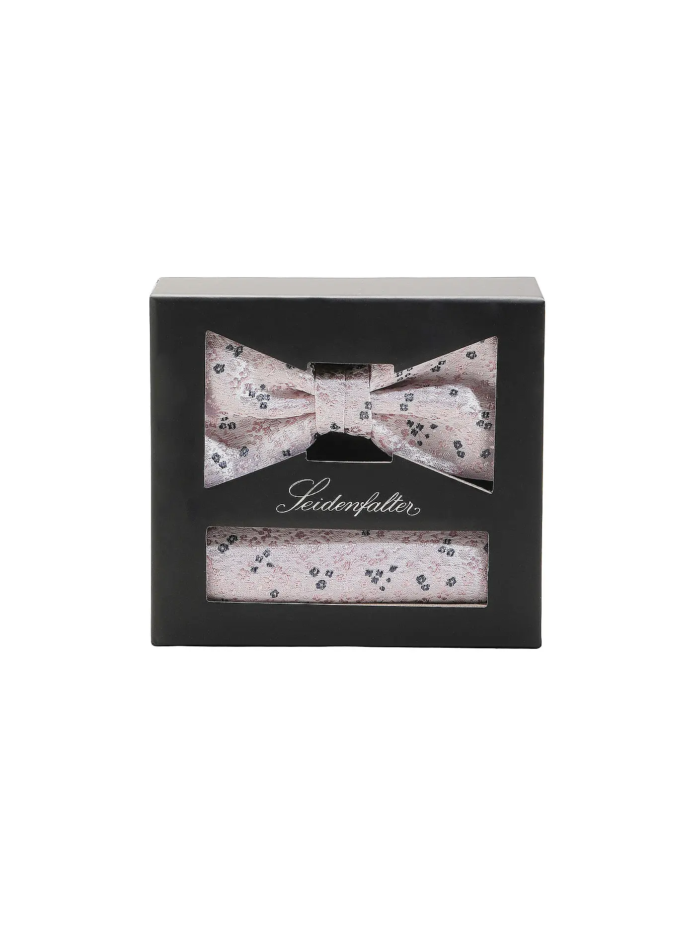 SEIDENFALTER | Set Fliege und Stecktuch | rosa
